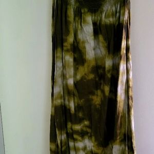 Halter style tie dye boho dress